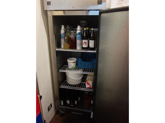 Verrijdbare inox koelkast combisteel - afbeelding 2 van  4