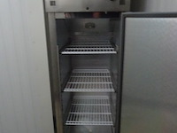 Verrijdbare inox koelkast combisteel - afbeelding 2 van  5