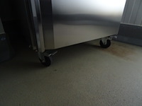 Verrijdbare inox koelkast combisteel - afbeelding 4 van  5