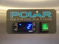 Verrijdbare inox koelkast polar - afbeelding 2 van  5