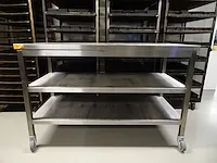 Verrijdbare inox tafel - afbeelding 1 van  2
