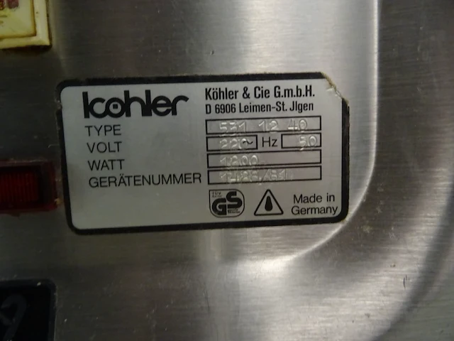 Verrijdbare inox warmhoudkast köhler - afbeelding 5 van  5