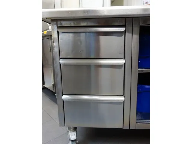 Verrijdbare inox werktafel - afbeelding 3 van  4