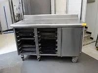 Verrijdbare inox werktafel - afbeelding 1 van  2