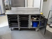 Verrijdbare inox werktafel - afbeelding 2 van  2