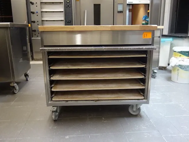 Verrijdbare inox werktafel - afbeelding 2 van  3