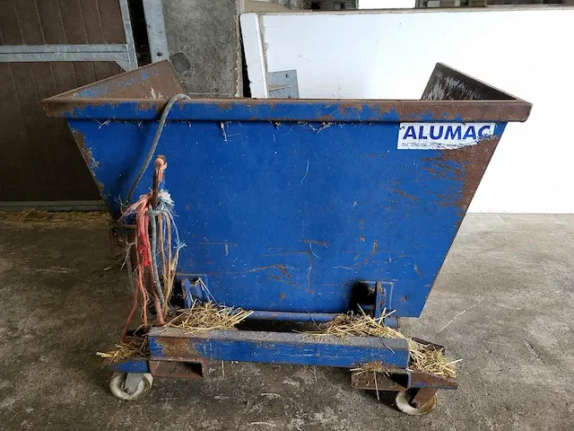 Verrijdbare kiepbak alumac - afbeelding 1 van  4
