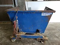 Verrijdbare kiepbak alumac - afbeelding 1 van  4