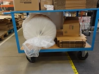 Verrijdbare magazijnkar + inhoud verpakkingsmaterialen - afbeelding 2 van  8