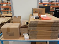 Verrijdbare magazijnkar + inhoud verpakkingsmaterialen - afbeelding 3 van  8