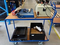 Verrijdbare magazijnkar + inhoud - afbeelding 1 van  4