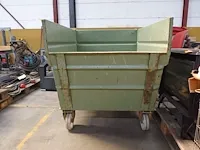 Verrijdbare metalen kipbak - afbeelding 3 van  4