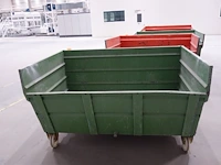 Verrijdbare metalen kipcontainer sall - afbeelding 1 van  5