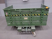 Verrijdbare metalen kipcontainer sall - afbeelding 3 van  5