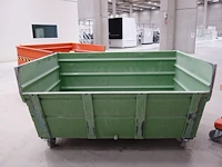 Verrijdbare metalen kipcontainer sall - afbeelding 1 van  5