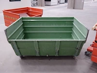 Verrijdbare metalen kipcontainer sall - afbeelding 2 van  5
