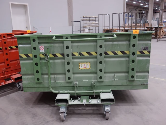 Verrijdbare metalen kipcontainer sall - afbeelding 4 van  5