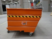 Verrijdbare metalen kipcontainer sall - afbeelding 3 van  6