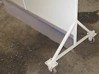 Verrijdbare metalen scheidingswand 200 x 225 cm hoog - afbeelding 3 van  3