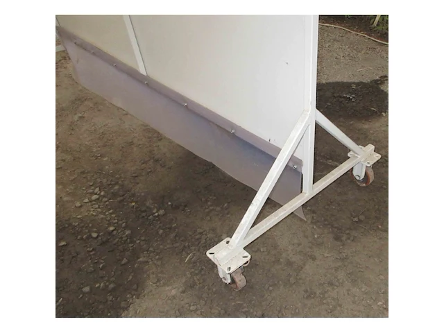 Verrijdbare metalen scheidingswand 200 x 225 cm hoog - afbeelding 3 van  3