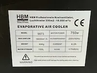 Verrijdbare professionele koelventilator/luchtkoeler hbm 9873 - afbeelding 2 van  10