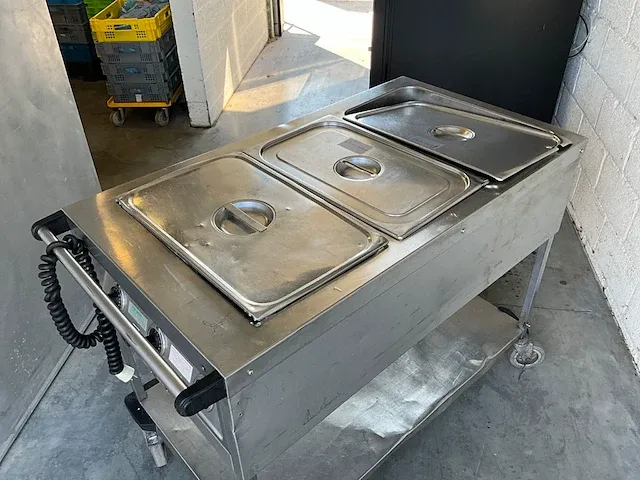 Verrijdbare rvs au-bain-marie blanco saw 3 - afbeelding 5 van  12