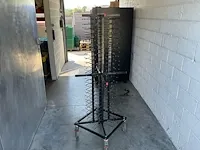 Verrijdbare rvs bordenrek - afbeelding 1 van  5