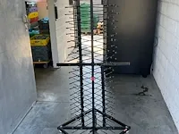 Verrijdbare rvs bordenrek - afbeelding 5 van  5