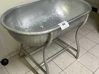 Verrijdbare rvs vleeskuip/mengbak - afbeelding 4 van  4