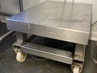 Verrijdbare rvs weegschaal - afbeelding 3 van  4