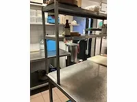 Verrijdbare rvs werktafel alinox - afbeelding 3 van  5