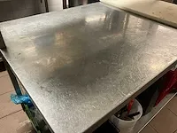 Verrijdbare rvs werktafel alinox - afbeelding 5 van  5