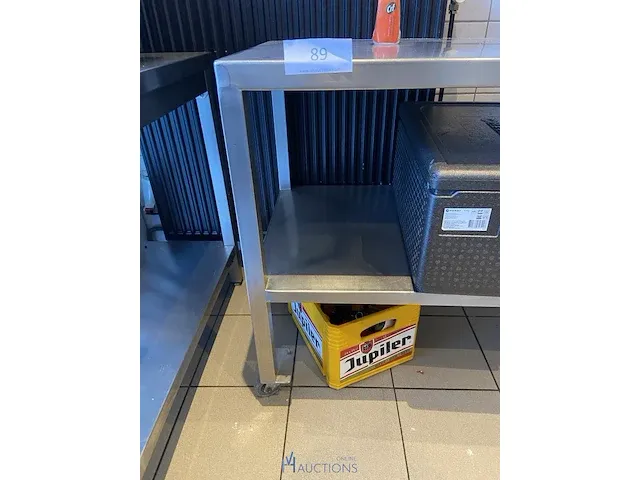 Verrijdbare rvs werktafel - afbeelding 3 van  3