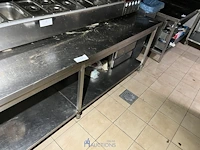 Verrijdbare rvs werktafel - afbeelding 2 van  5