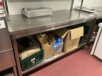Verrijdbare rvs werktafel - afbeelding 1 van  4
