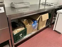 Verrijdbare rvs werktafel - afbeelding 2 van  4