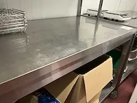 Verrijdbare rvs werktafel - afbeelding 3 van  4