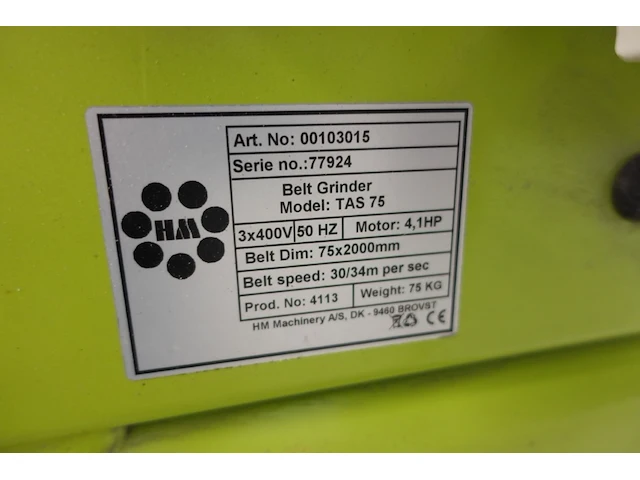 Verrijdbare schuurbancmachine hm machinery - afbeelding 5 van  6