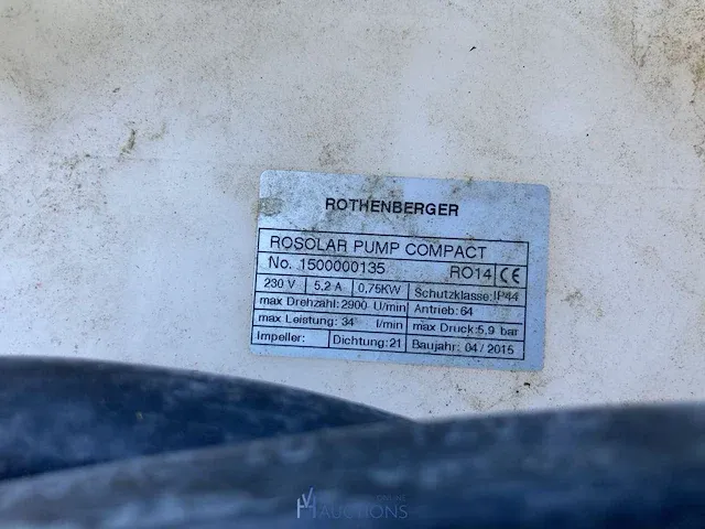 Verrijdbare spoelpomp rothenberger - afbeelding 4 van  4