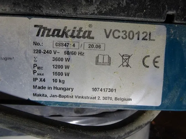Verrijdbare stofzuiger makita - afbeelding 4 van  4