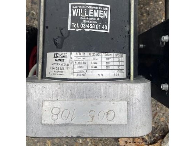 Verrijdbare stroomgroep europower, vv honda motor, werking niet gekend - afbeelding 2 van  3