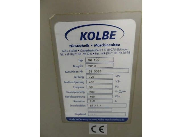 Verrijdbare vleesmolen kolbe - afbeelding 3 van  3