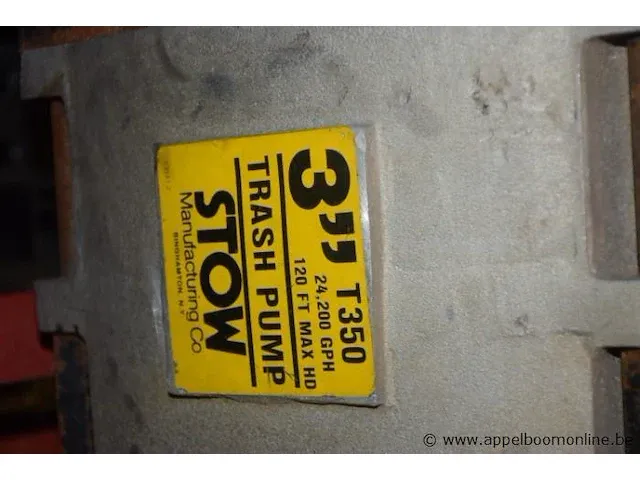 Verrijdbare vuilwaterpomp stow, type t350 aangedreven door honda motor 8hp - afbeelding 3 van  3