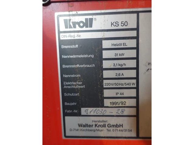 Verrijdbare warmteblazer kroll - afbeelding 6 van  6