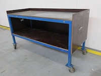 Verrijdbare werktafel 1960x820x1050mm hoog - afbeelding 1 van  1