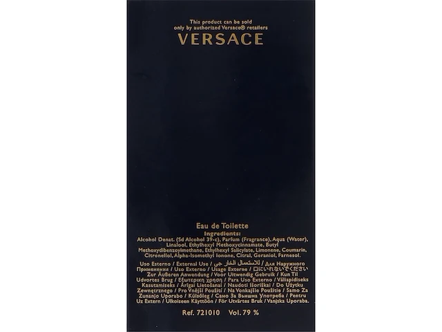 Versace dylan blue 100 ml eau de toilette - herenparfum - afbeelding 8 van  9