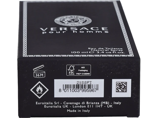 Versace pour homme 100 ml eau de toilette - herenparfum - afbeelding 6 van  6