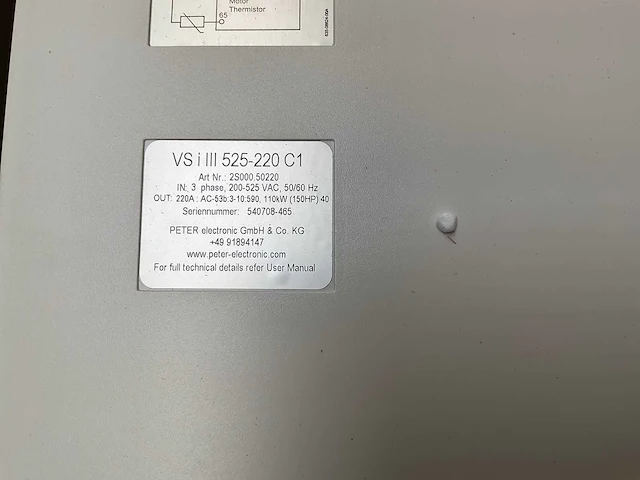 Versi start i iii vsi iii 525-220 c1 soft starter - afbeelding 4 van  7