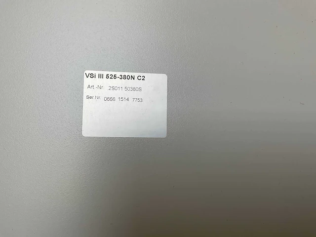 Versi start i iii vsi iii 525-380n c2 soft starter - afbeelding 6 van  9