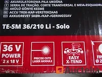 Verstekzaag draadloos einhell te-sm 36/210 li - solo - afbeelding 6 van  10